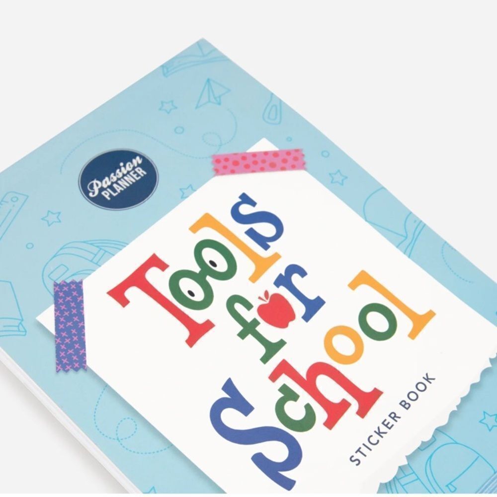 Passion Planner Tools for School Sticker Book nWT